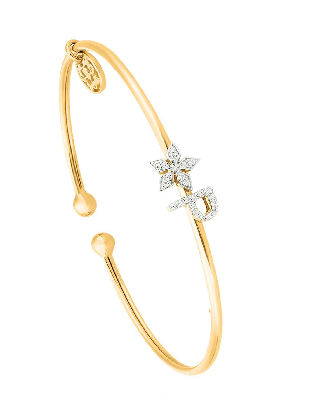 Mini Slide™ Personalised Star Cuff Carat Crush