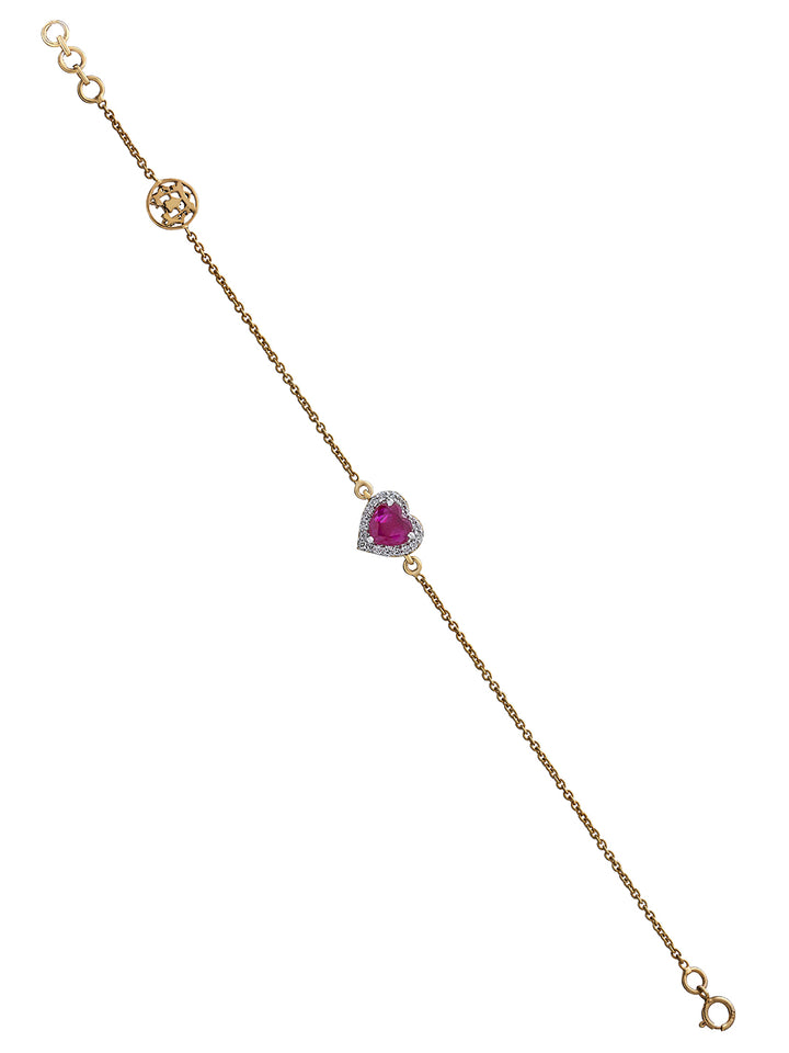 Flip Heart Diamond Bracelet