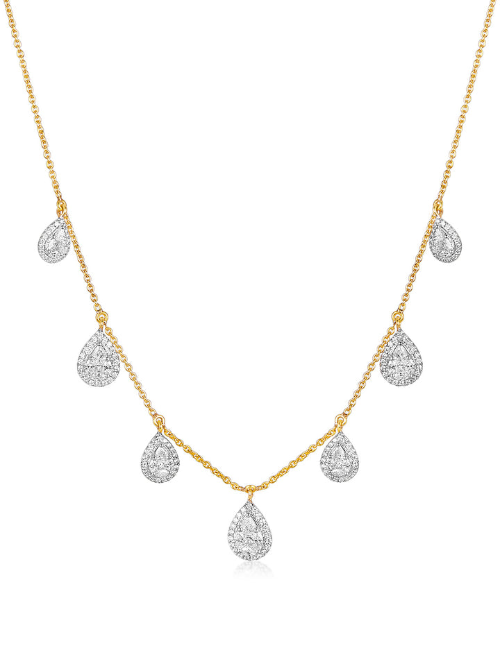 Dancing Drops Vital necklace with delicate drop-shaped accents, ideal for women’s casual and formal outfits-1