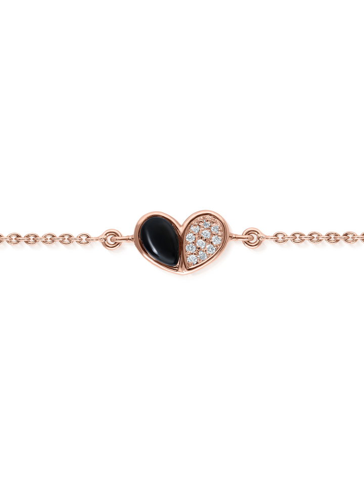Toi et moi onyx bracelet