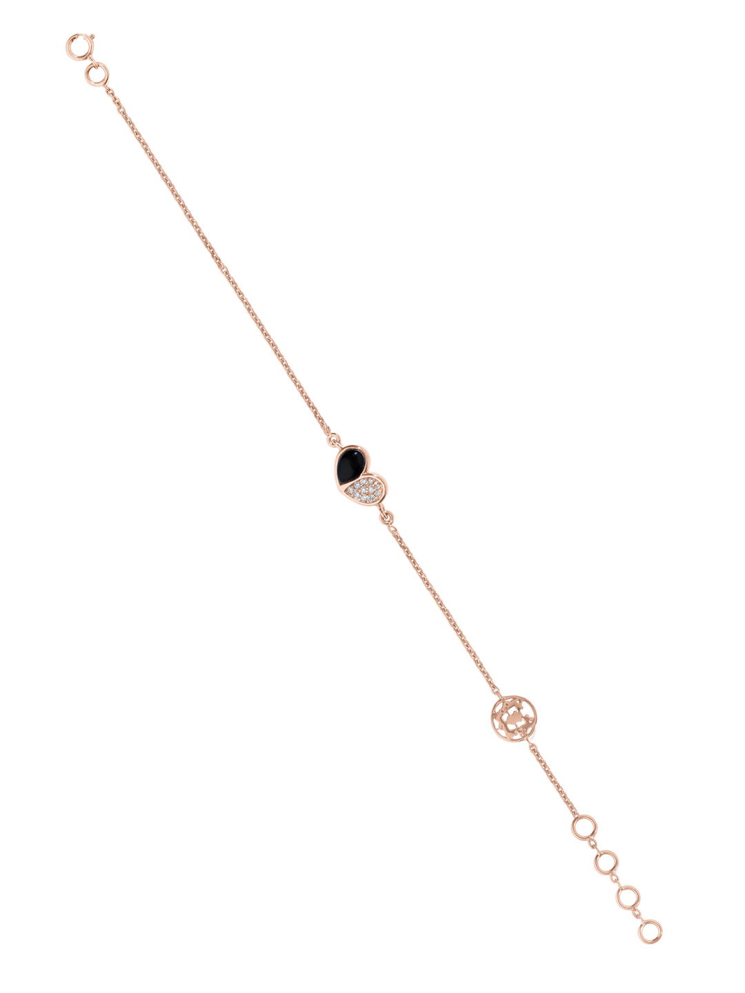 Toi et moi onyx bracelet