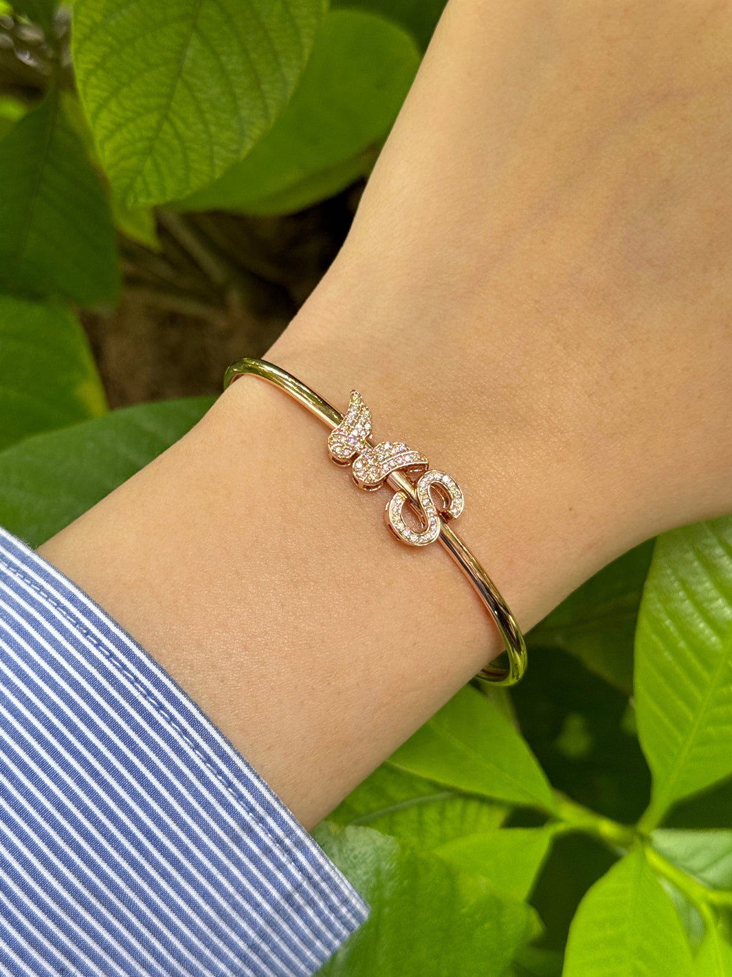 Guardian Angel Slide Bangle