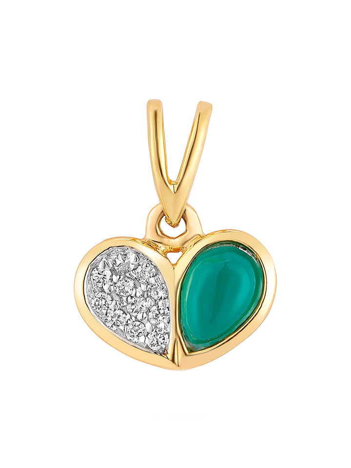 Toi et moi malachite pendant