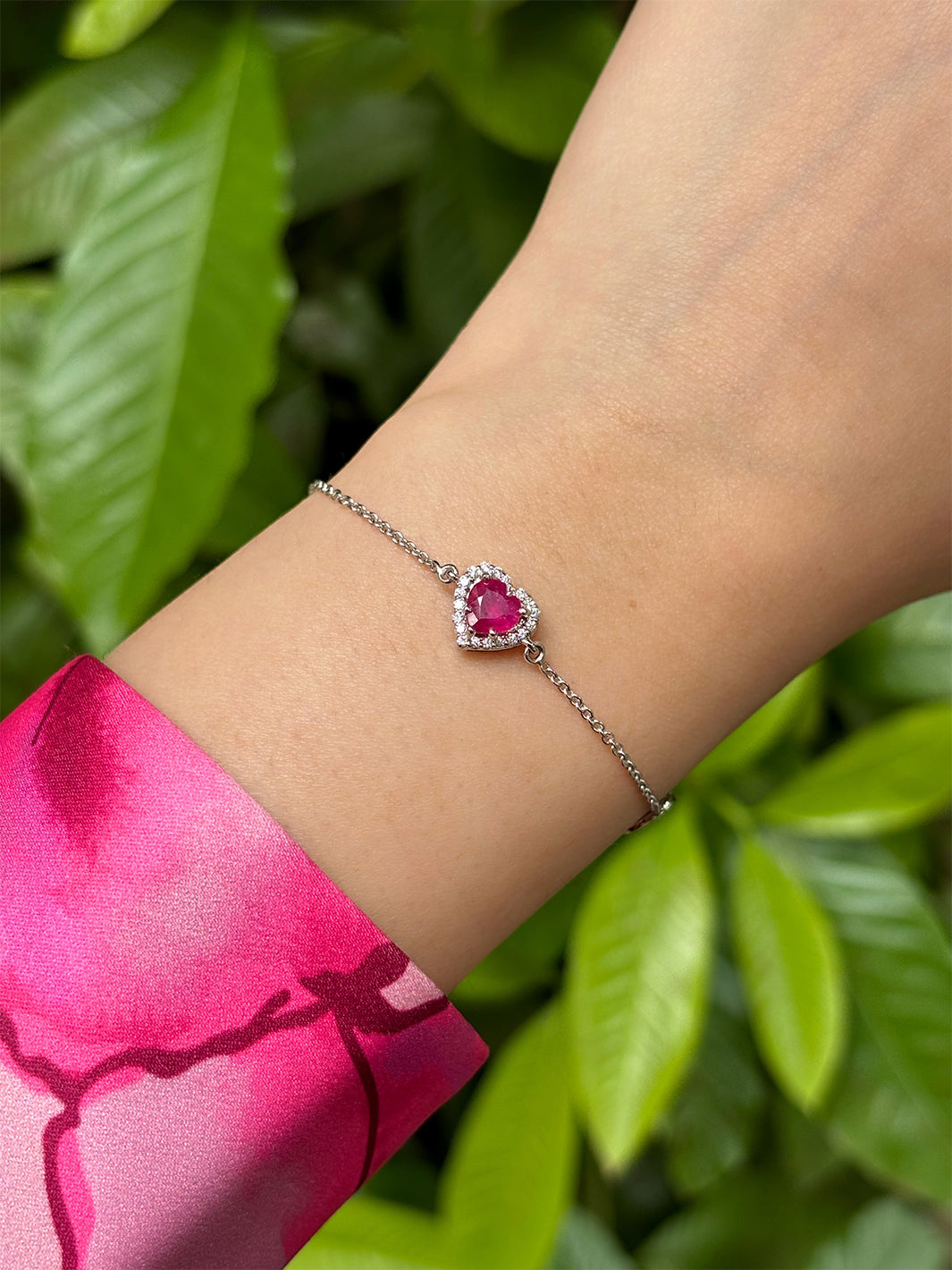 Flip Heart Diamond Bracelet