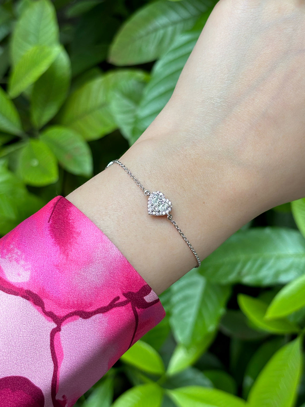 Flip Heart Diamond Bracelet