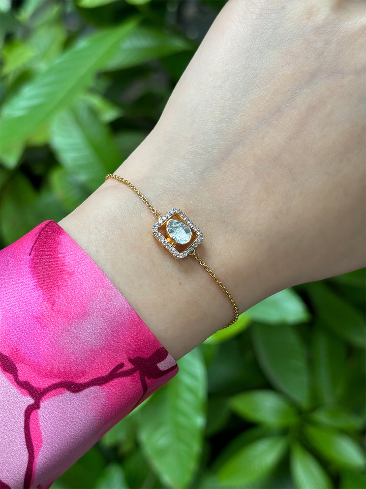 Polki Emerald Cut Bracelet