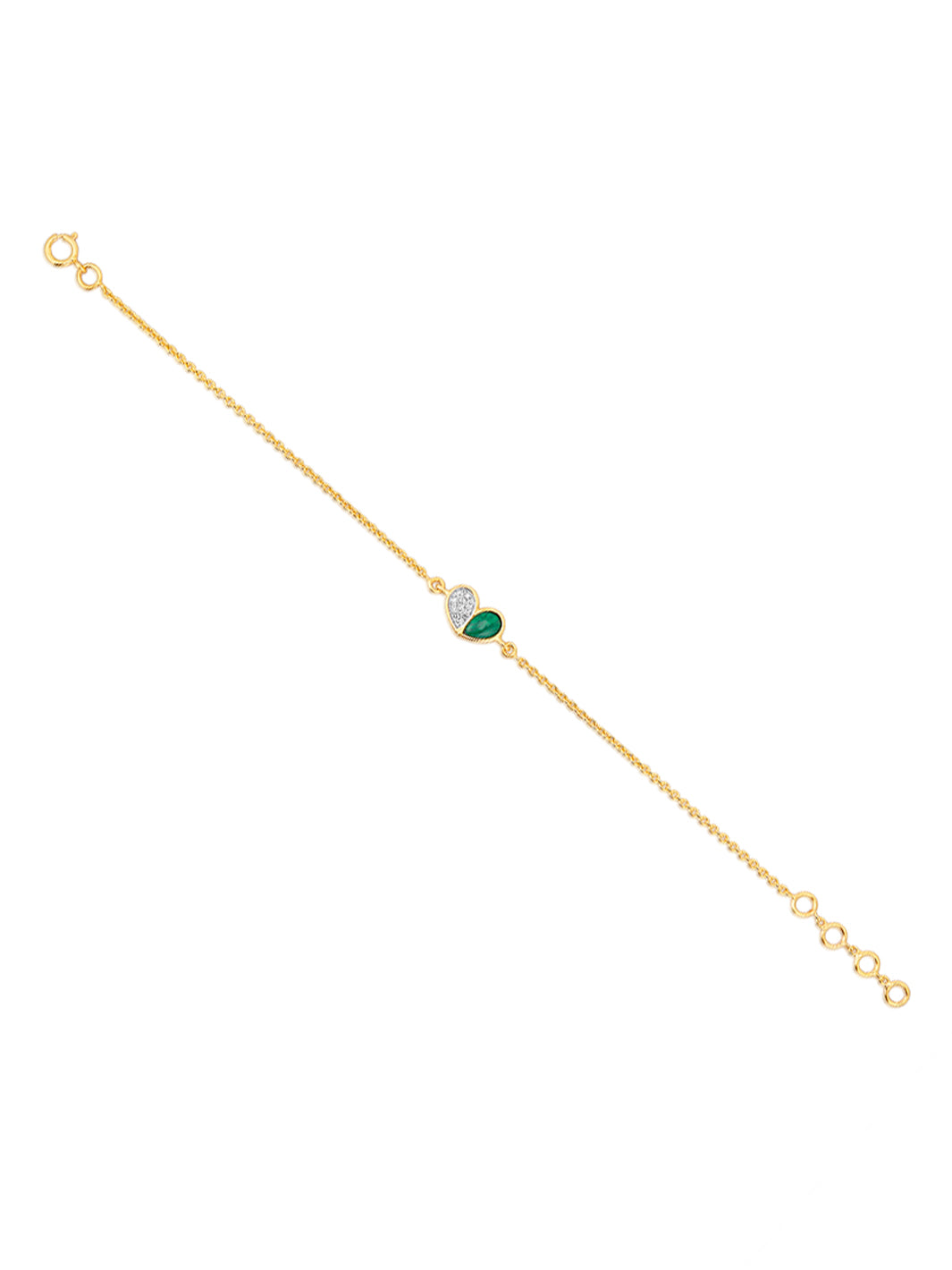 Toi et moi malachite bracelet