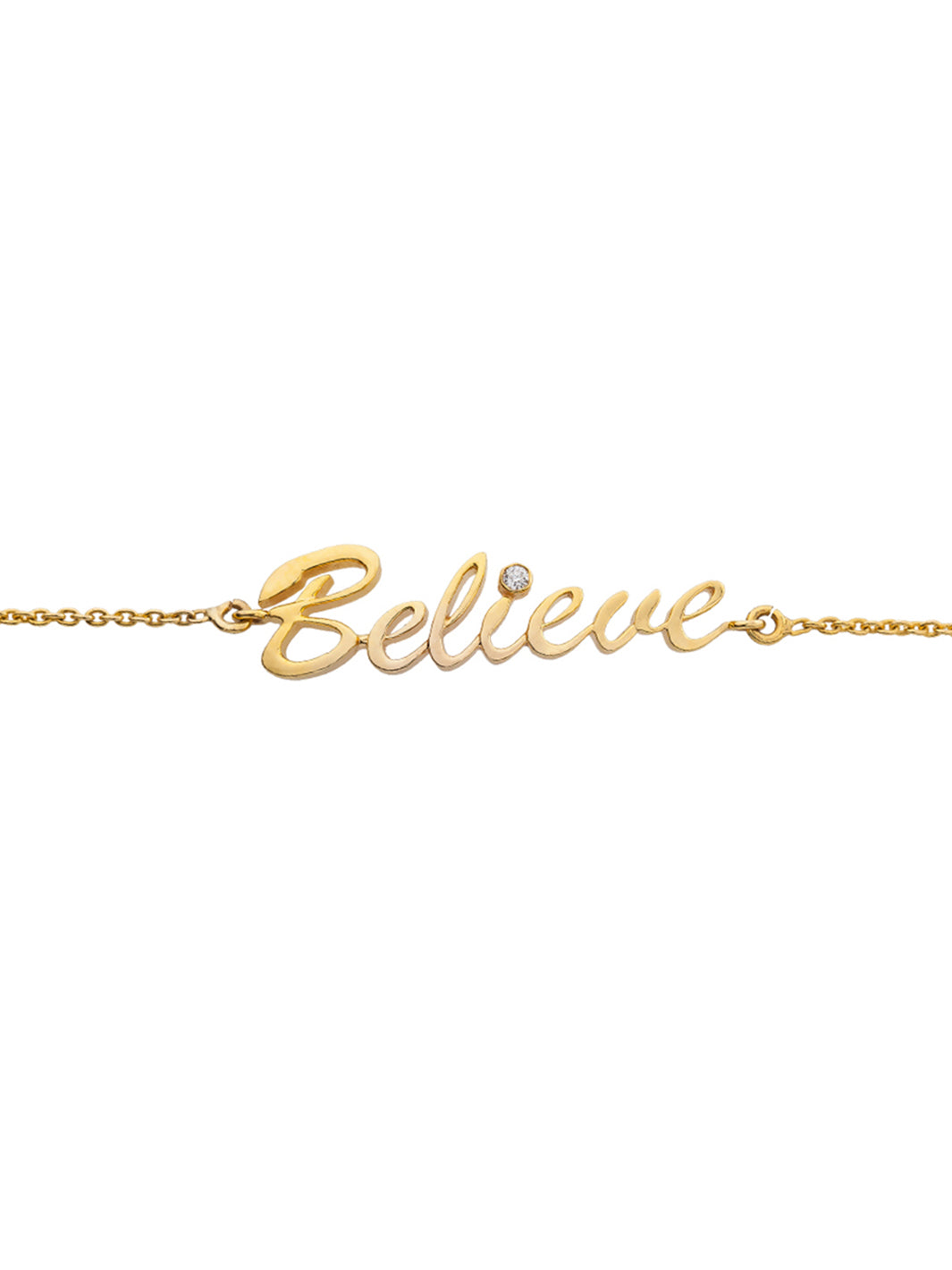 Believe bracelet with inspirational design, perfect for daily wear and meaningful gifting