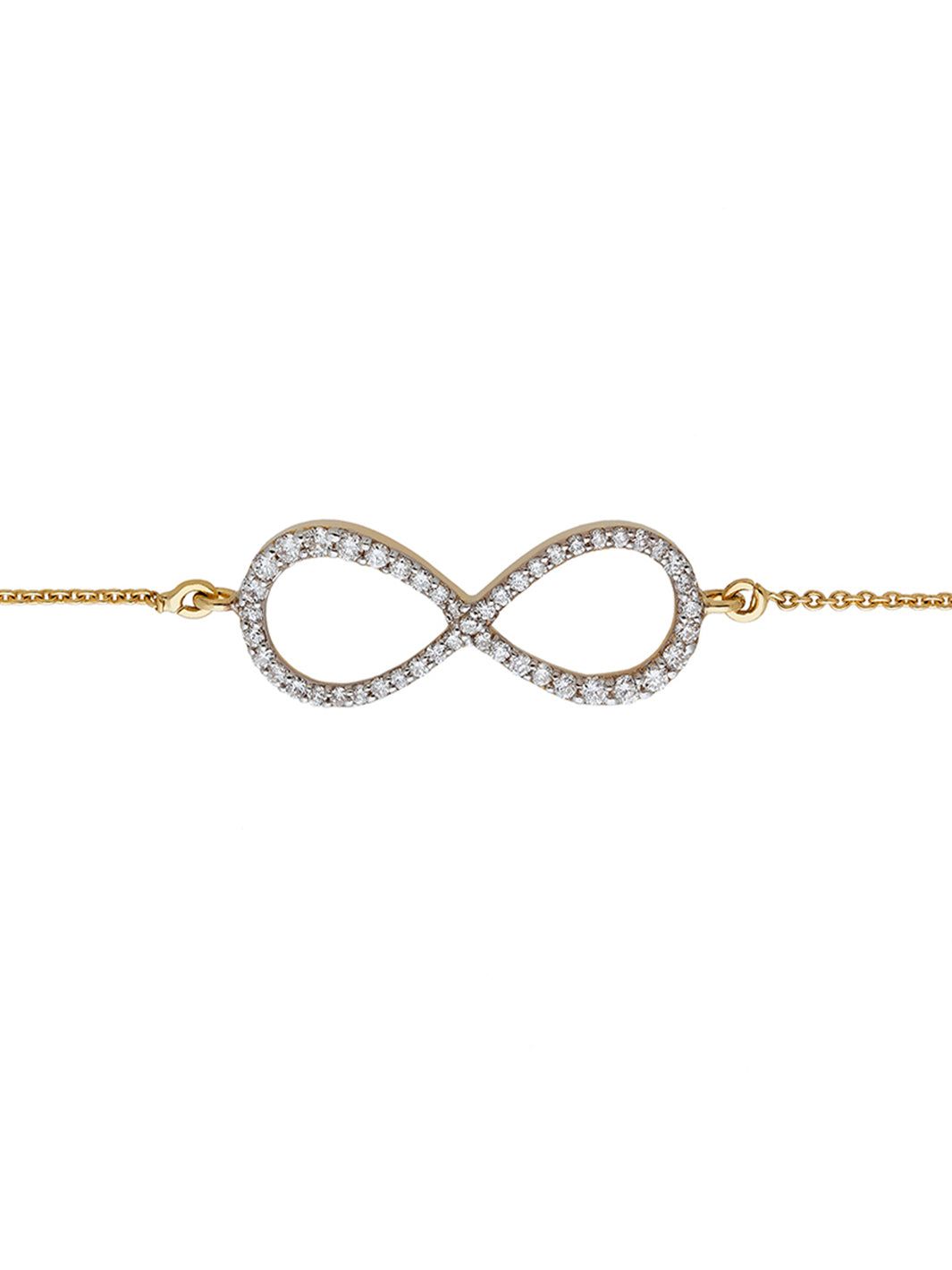 Diamond infinity bracelet with a sleek design, ideal for women’s everyday wear and special occasions-1