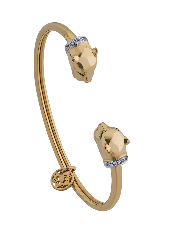 Panther Cuff With Collared Diamonds