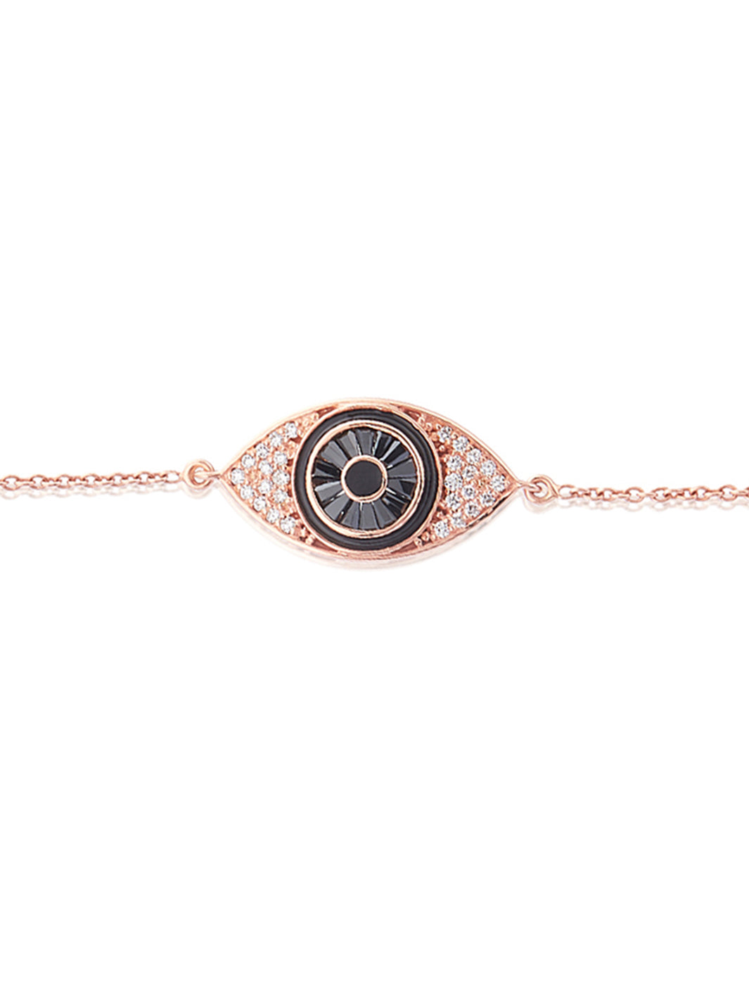 Berlin evil eye necklace with a sleek design, offering modern protection and stylish everyday wear
