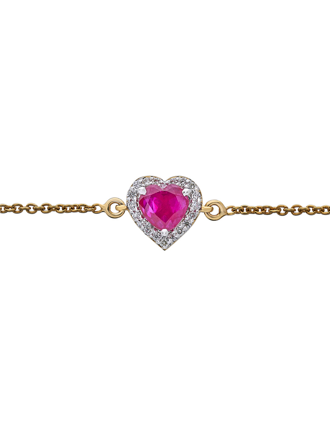 Flip Heart Diamond Bracelet