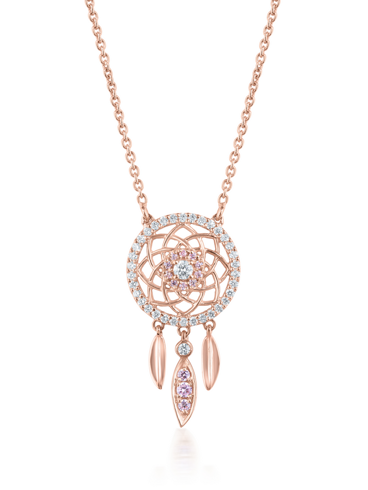 Blush Dream Catcher Necklace