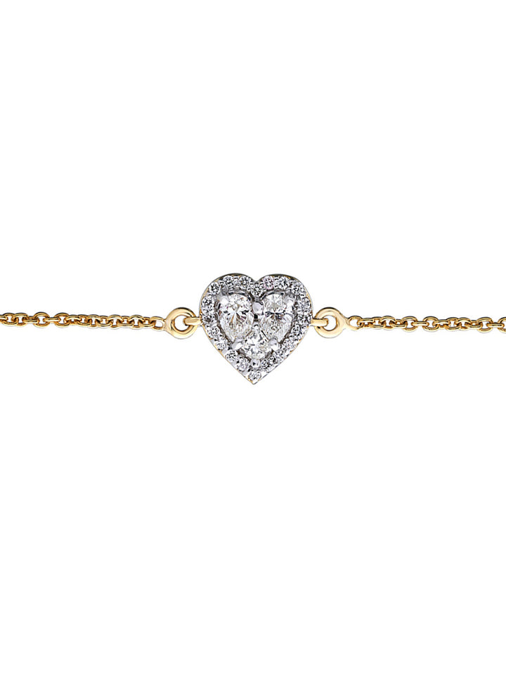 Flip Heart Diamond Bracelet
