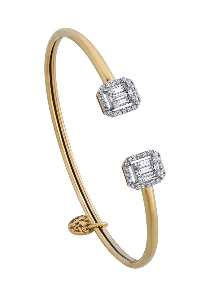 Duo Emerald Cut Cuff