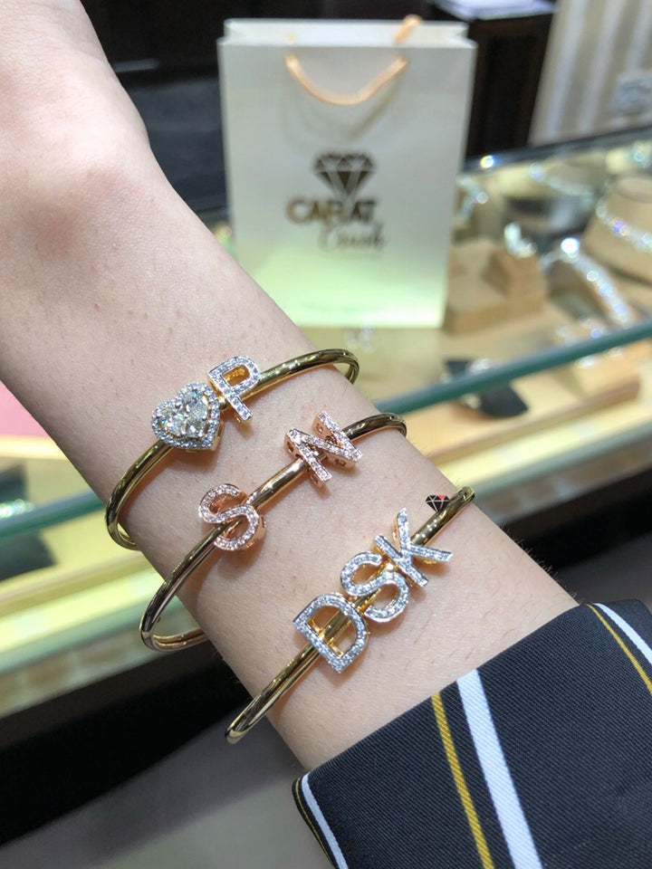Initial Slide Bangle