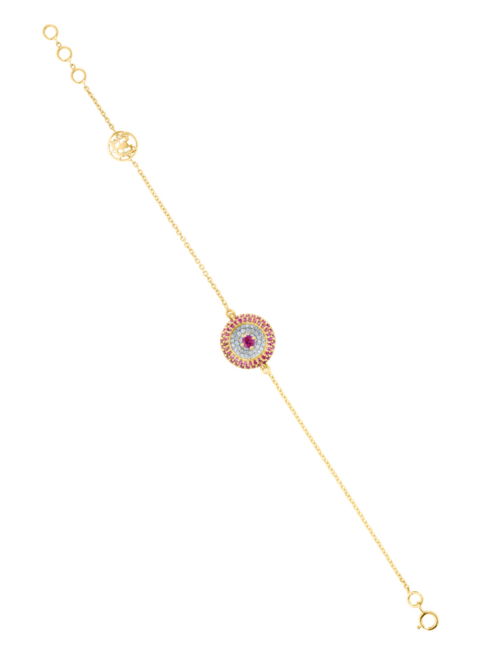 Red 'O' Evil Eye Bracelet