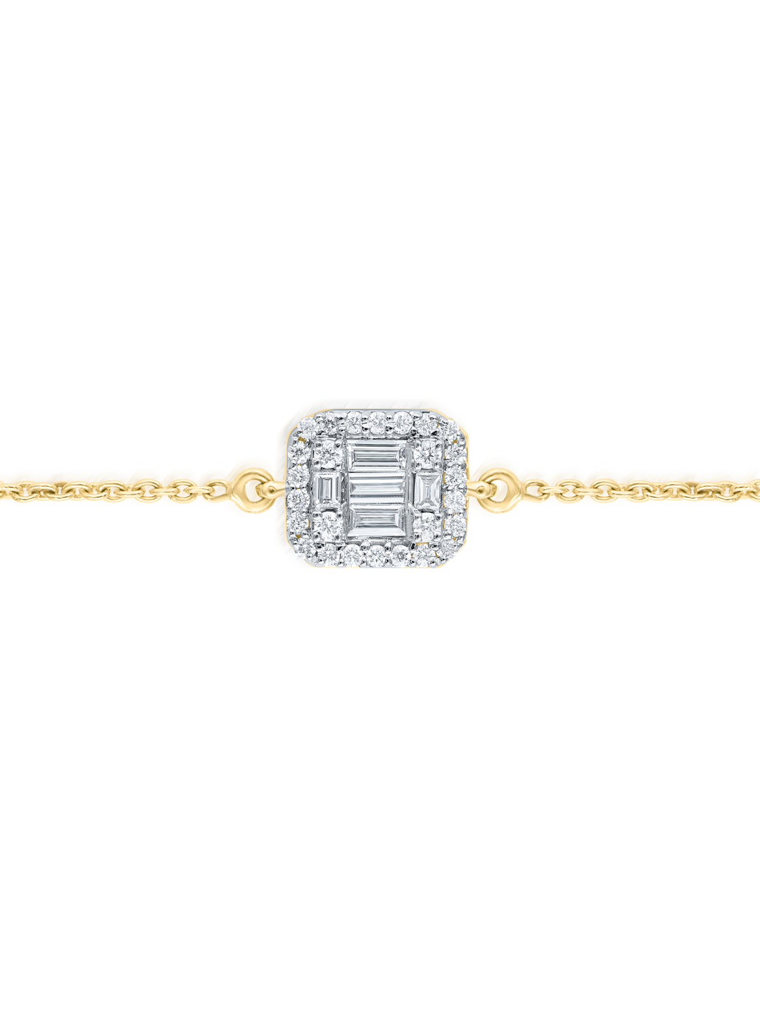 Flip Emerald Cut Diamond Bracelet