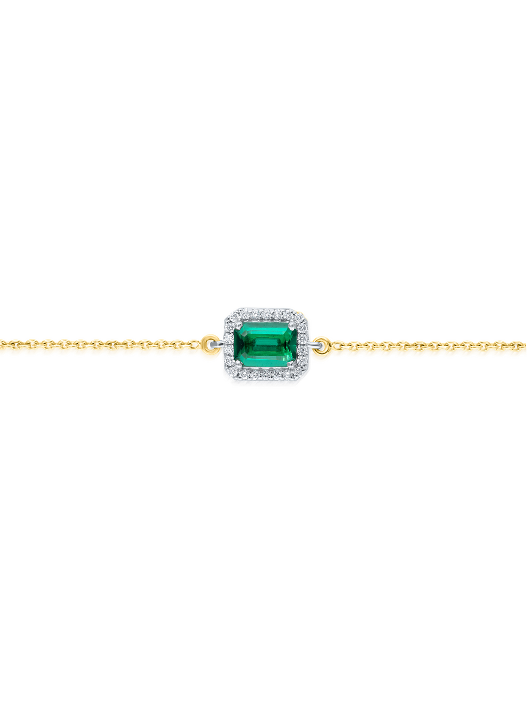 Flip Emerald Cut Diamond Bracelet