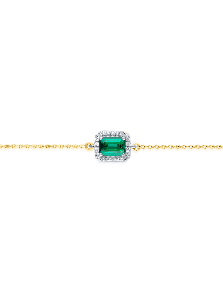Flip Emerald Cut Diamond Bracelet