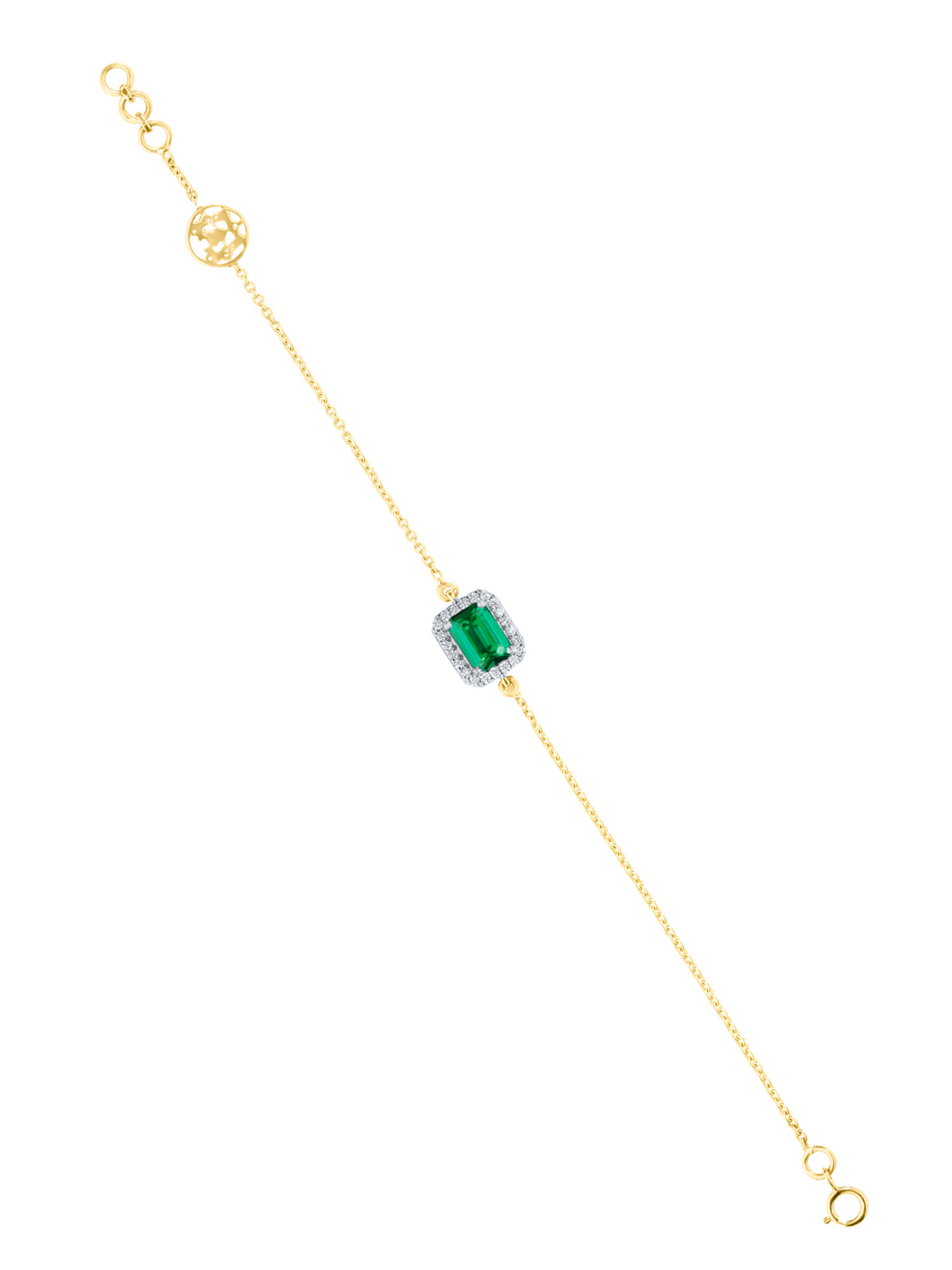Flip Emerald Cut Diamond Bracelet