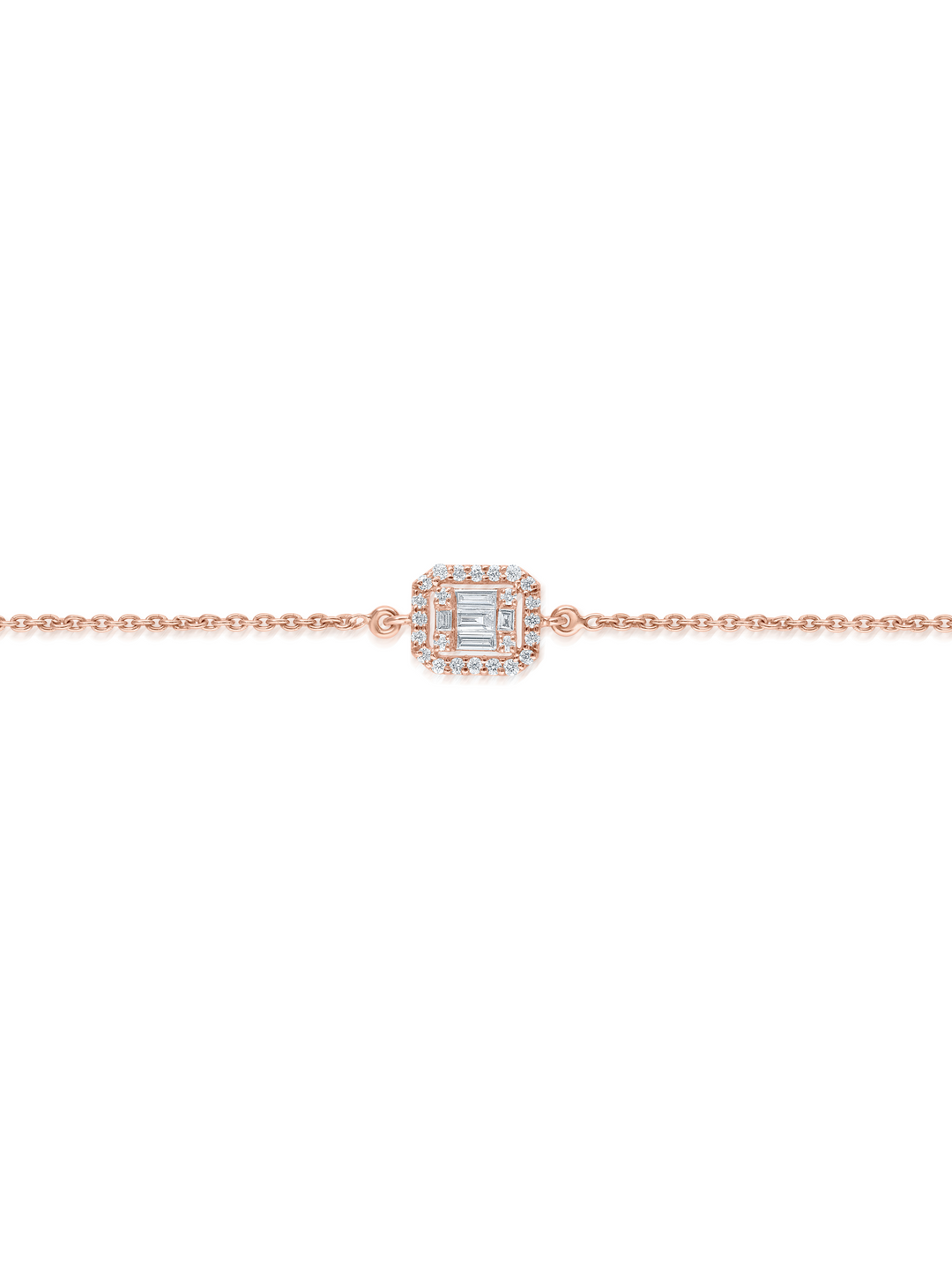 Flip Emerald Cut Diamond Bracelet