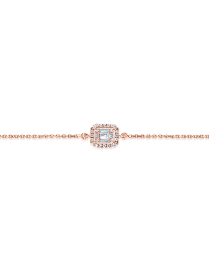 Flip Emerald Cut Diamond Bracelet
