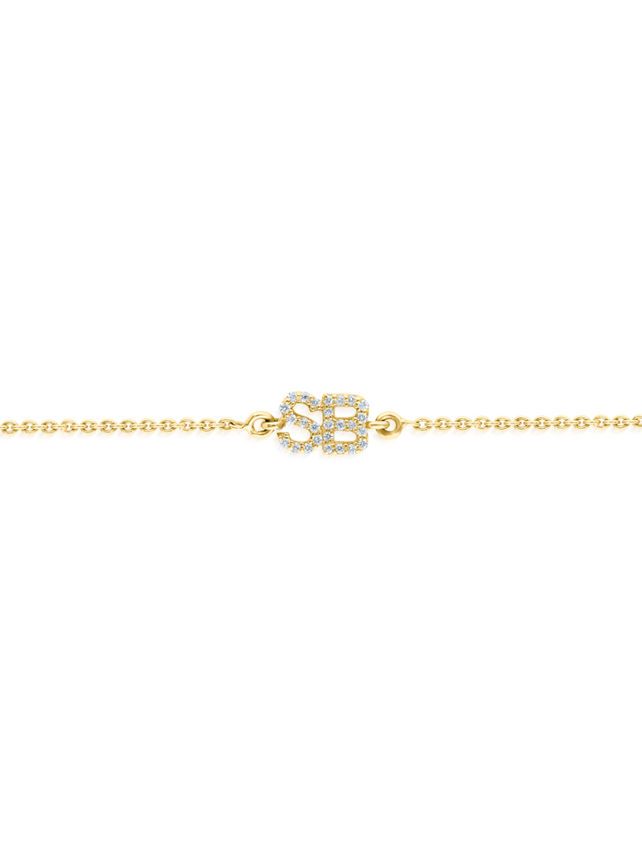 Diamond Initial Bracelet