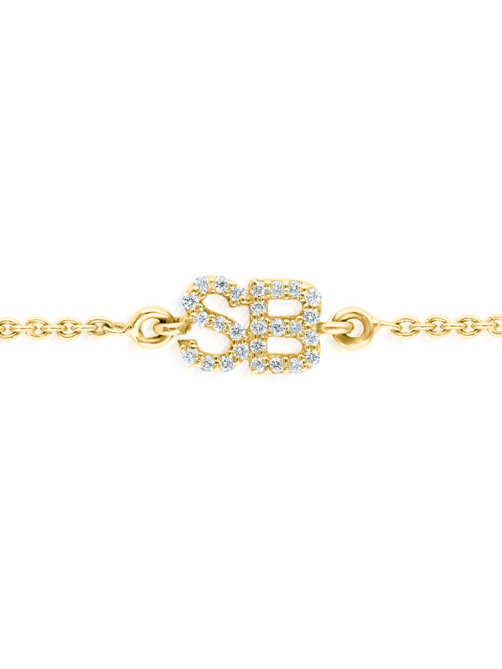 Diamond Initial Bracelet