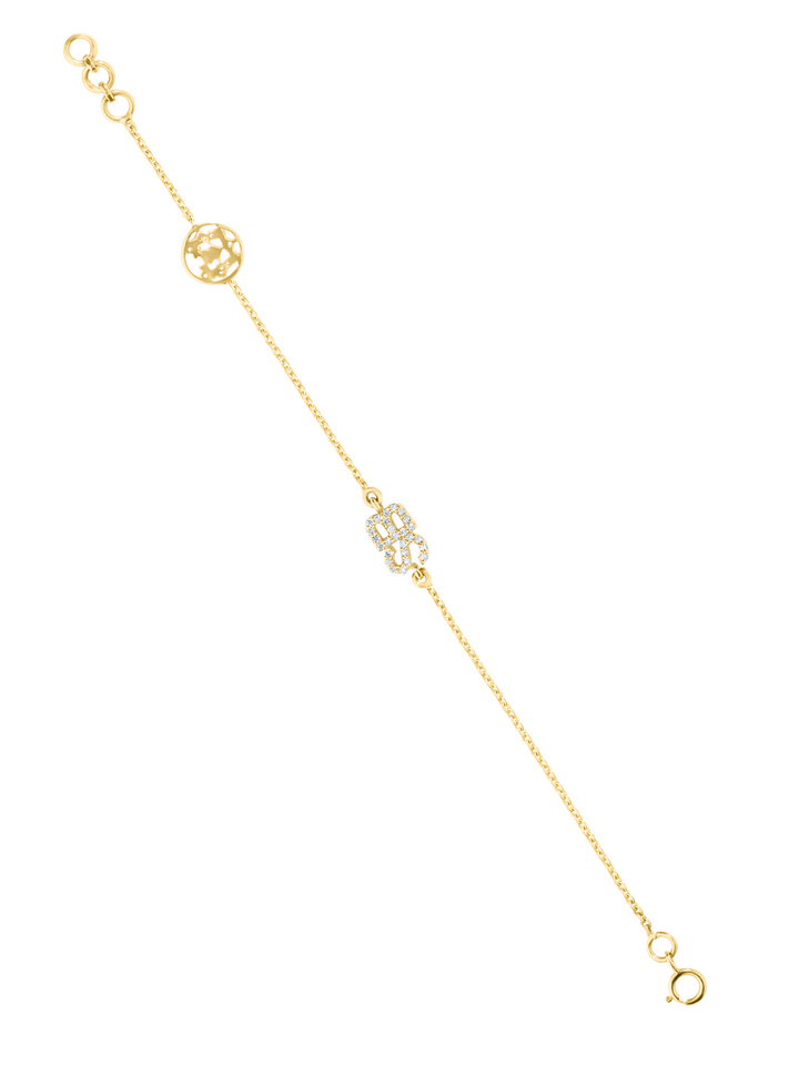 Diamond Initial Bracelet