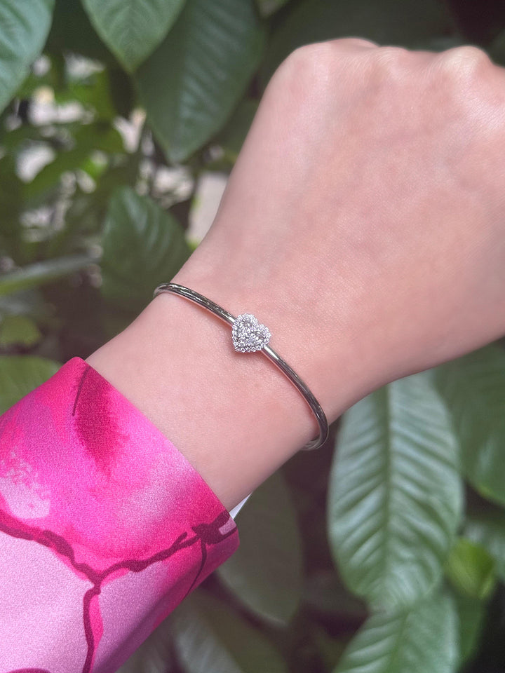 Heart Slide Bangle