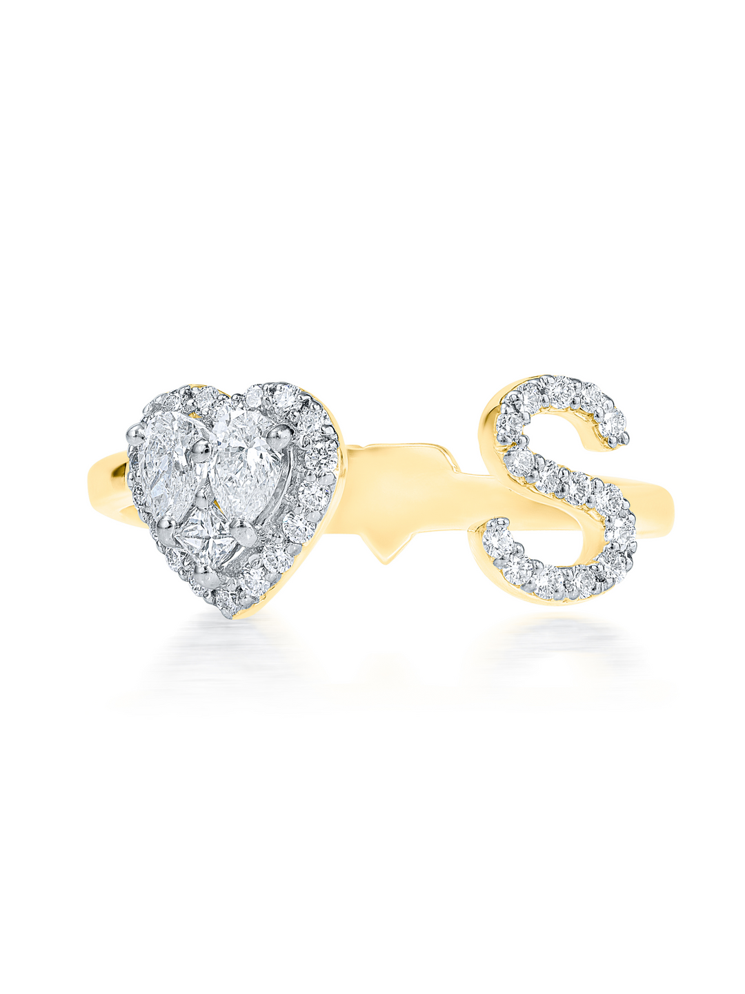 Grande Heart & Initial Ring