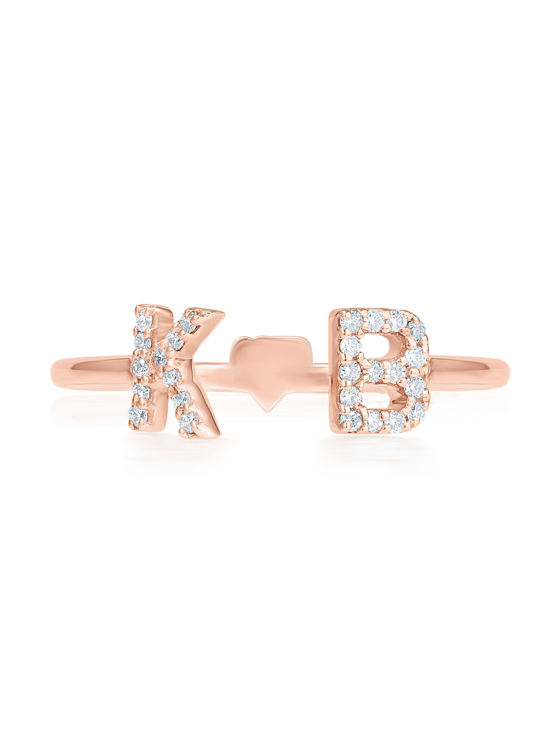 Diamond Initial Ring
