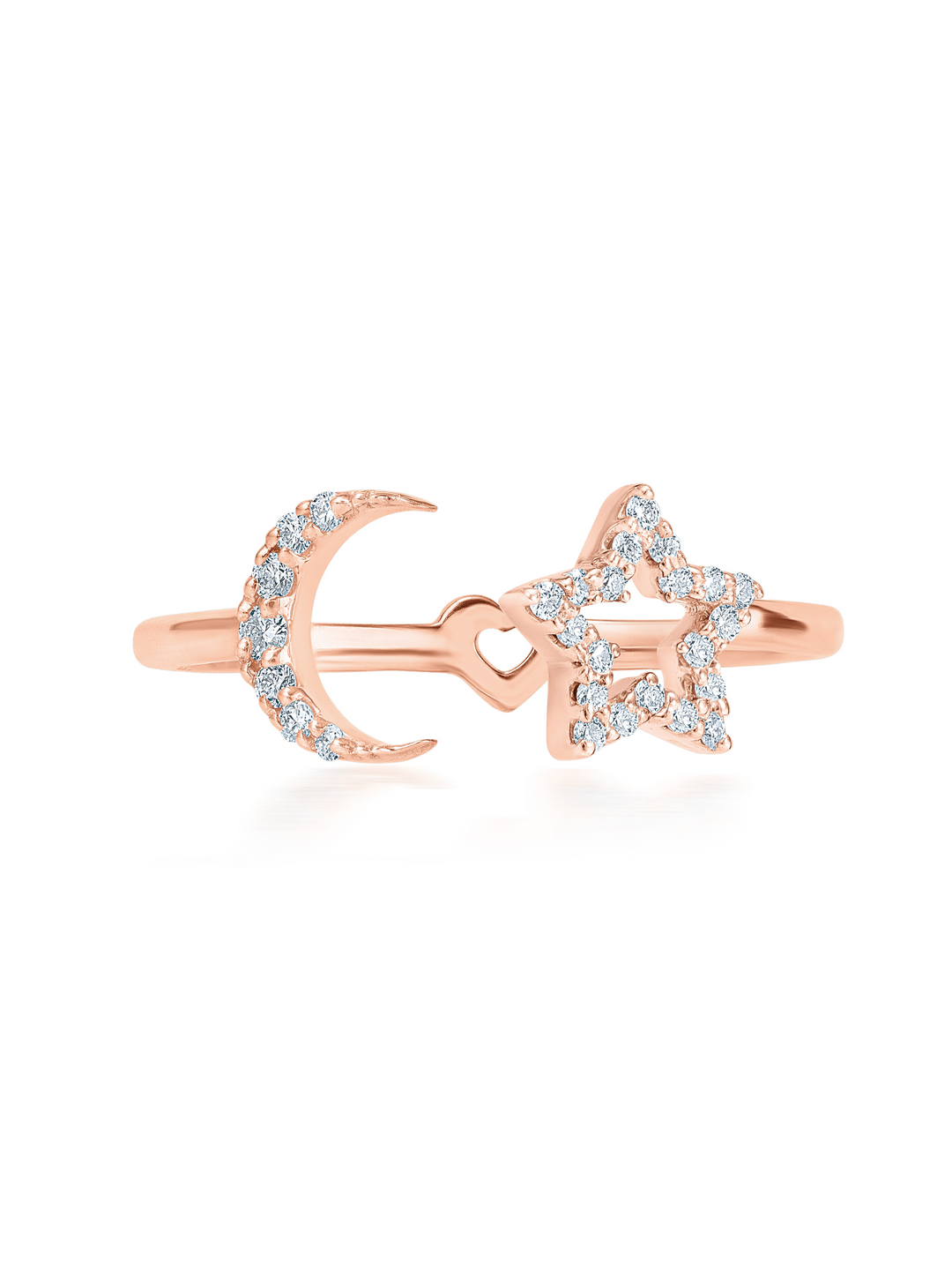 Moon & Star Ring
