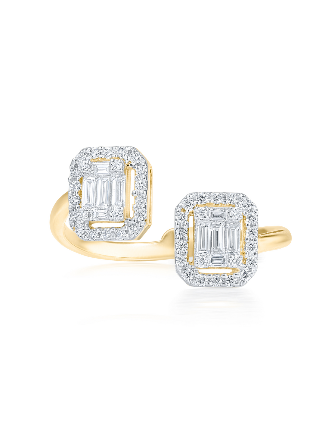 Duo Emerald Cut Ring