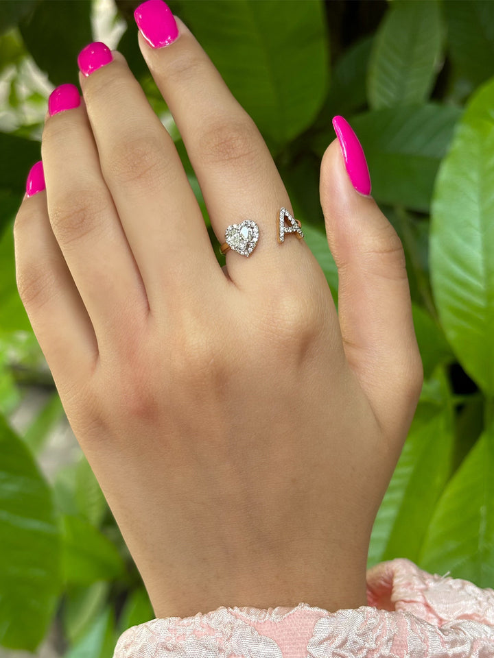 Grande Heart & Initial Ring
