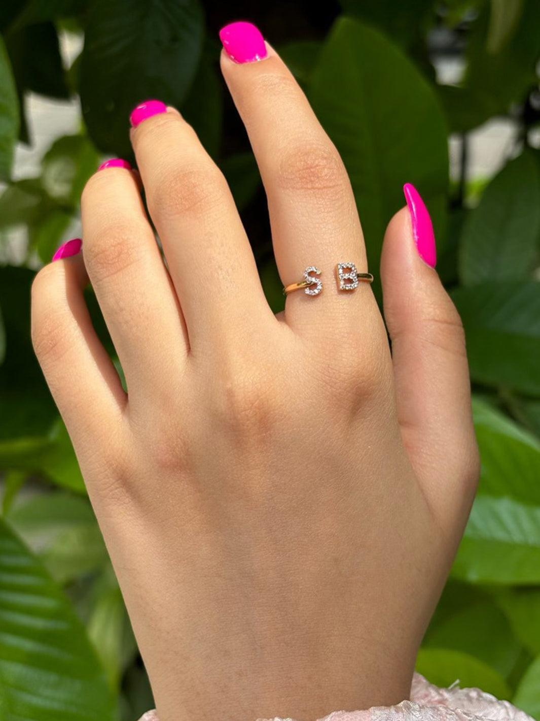 Diamond Initial Ring