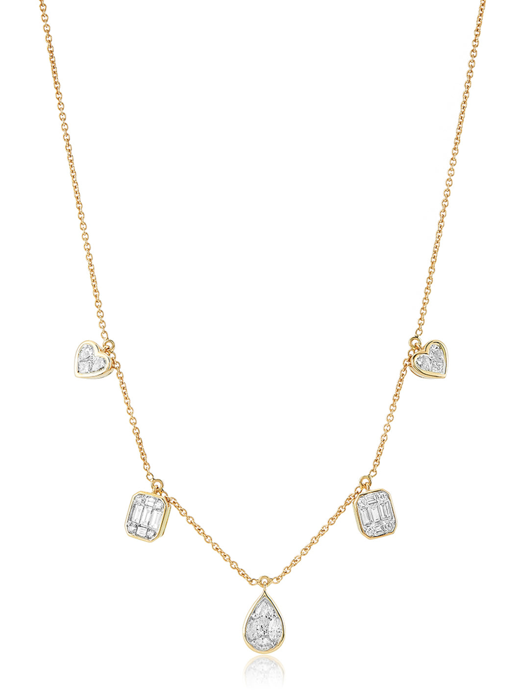 Bezel Vital necklace with a simple design and bezel-set charm, perfect for everyday wear