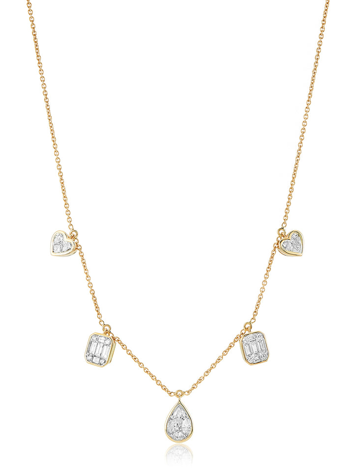 Bezel Vital necklace with a simple design and bezel-set charm, perfect for everyday wear