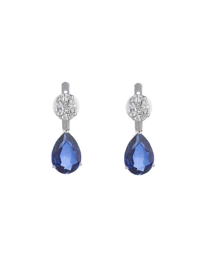 Classic diamond tops with detachable colored stones, versatile earrings for formal and casual styles 