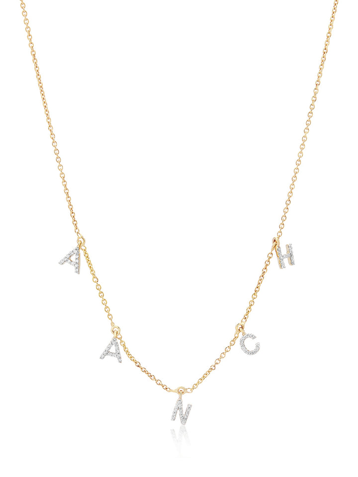 Dangling name necklace with customizable design, perfect for personalized gifting and daily wear-1