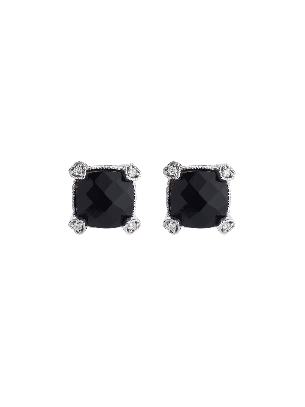 Black onyx and diamond tops with a sleek design, ideal for formal and casual outfits-1