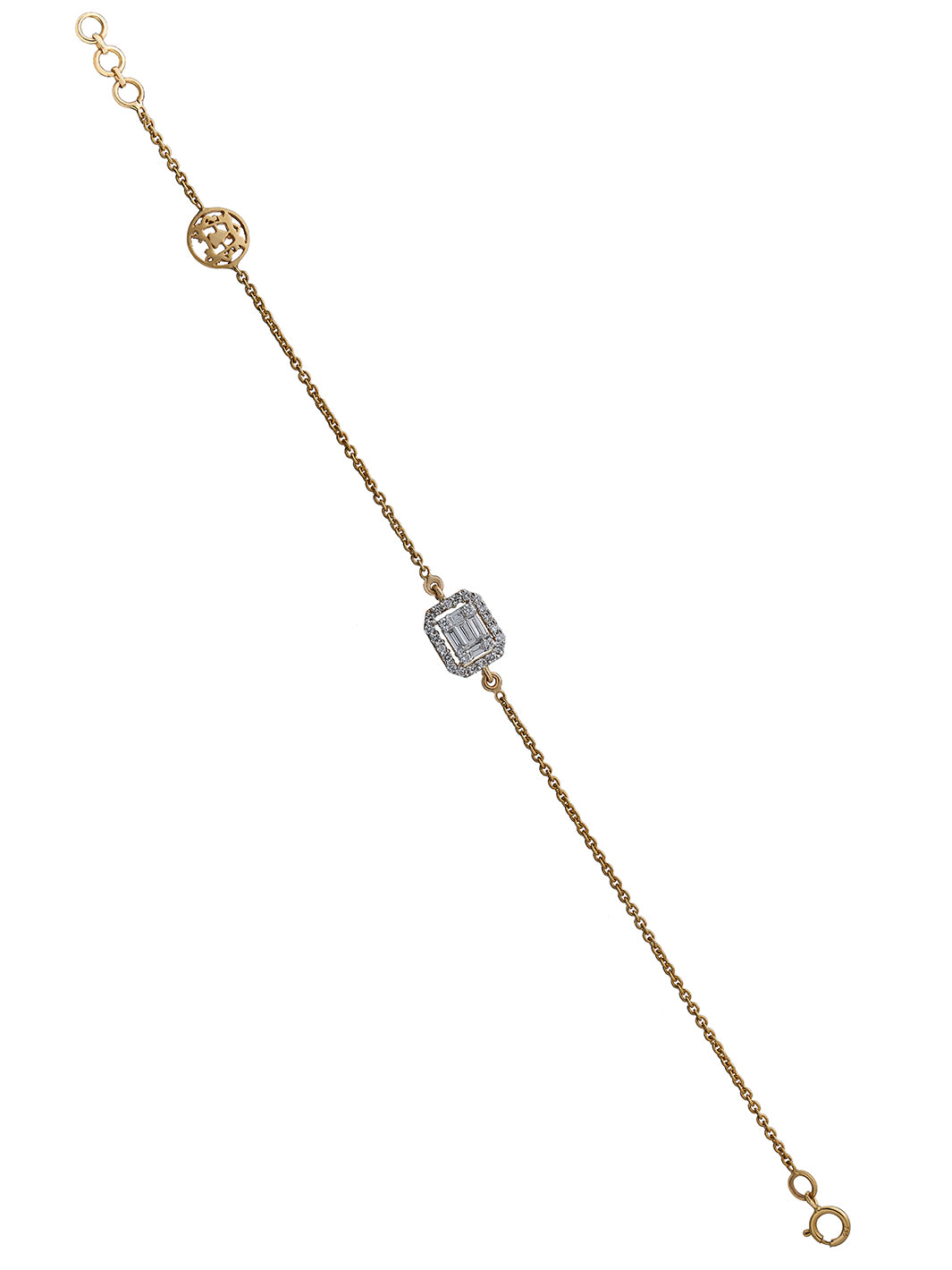 Diamond Emerald Cut Bracelet
