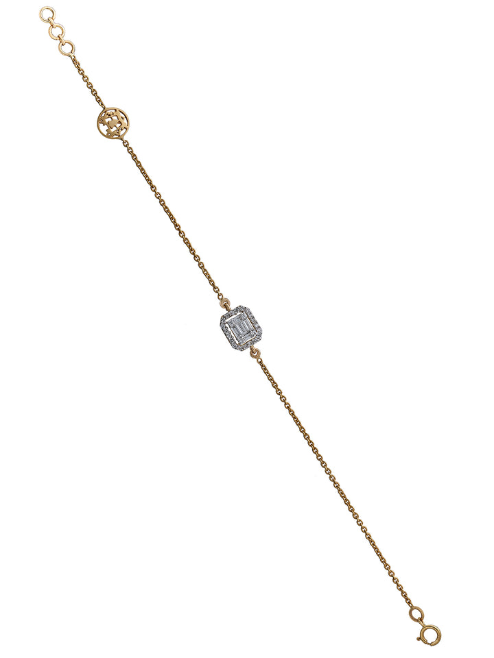 Diamond Emerald Cut Bracelet