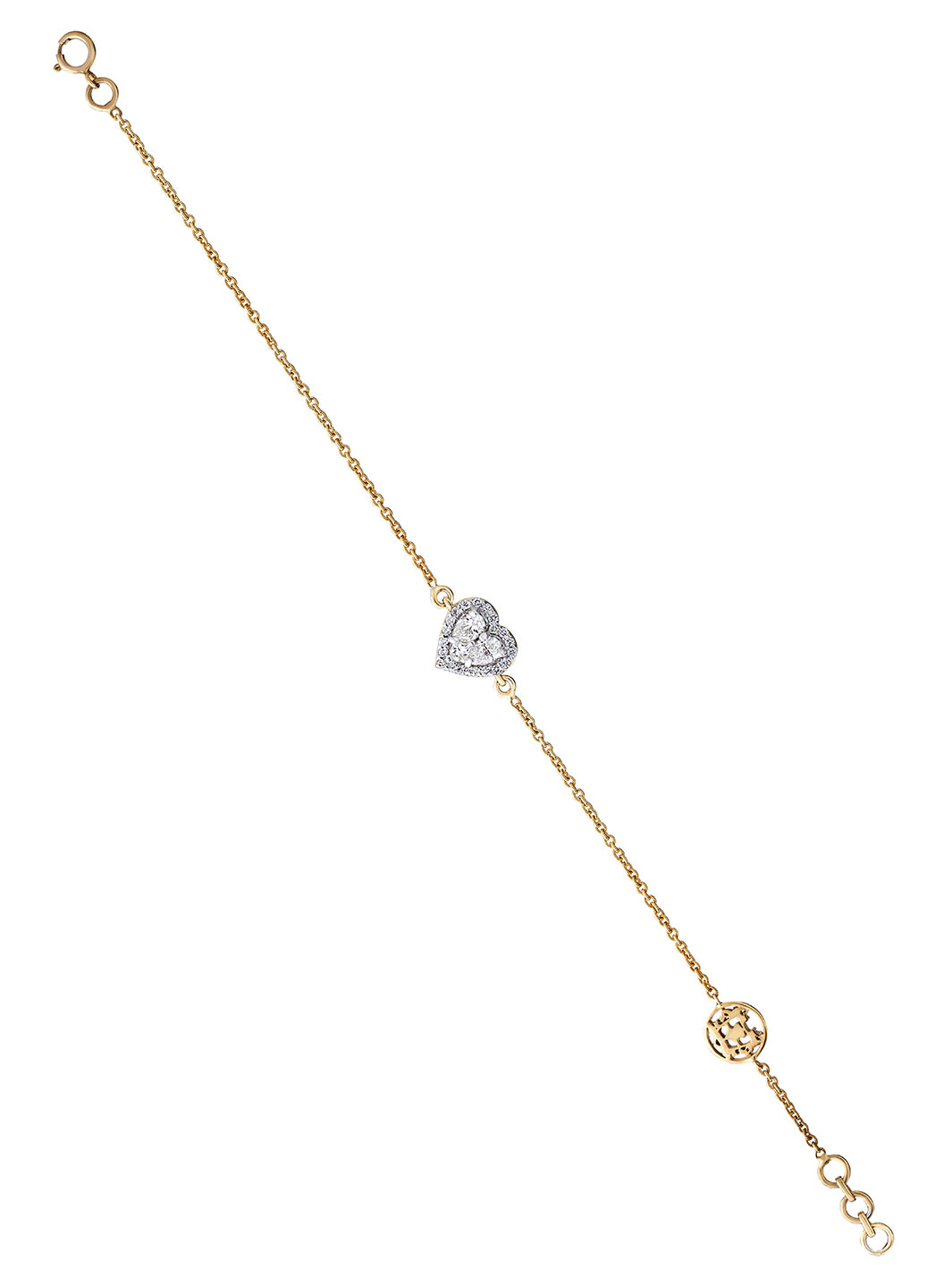 Flip Heart Diamond Bracelet