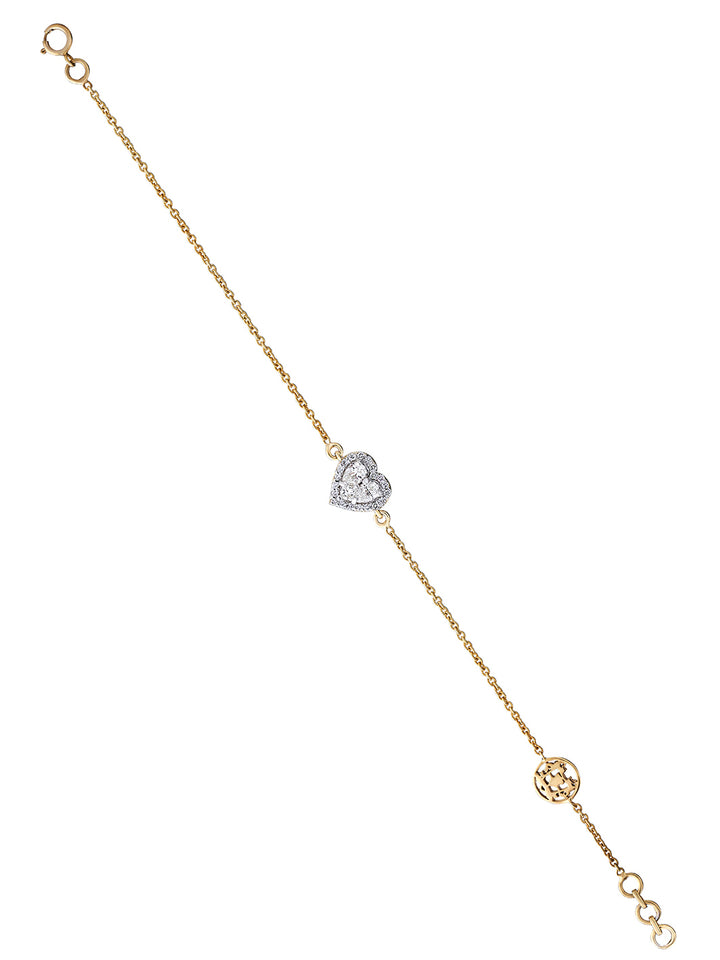 Flip Heart Diamond Bracelet
