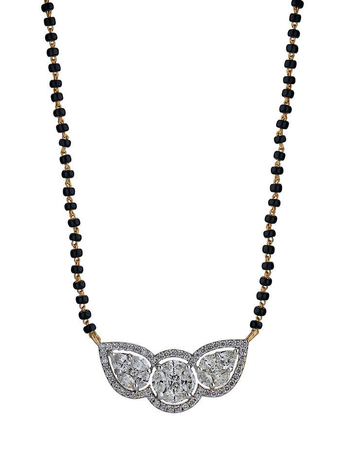 Round flanked by Pears Millennial Mangalsutra