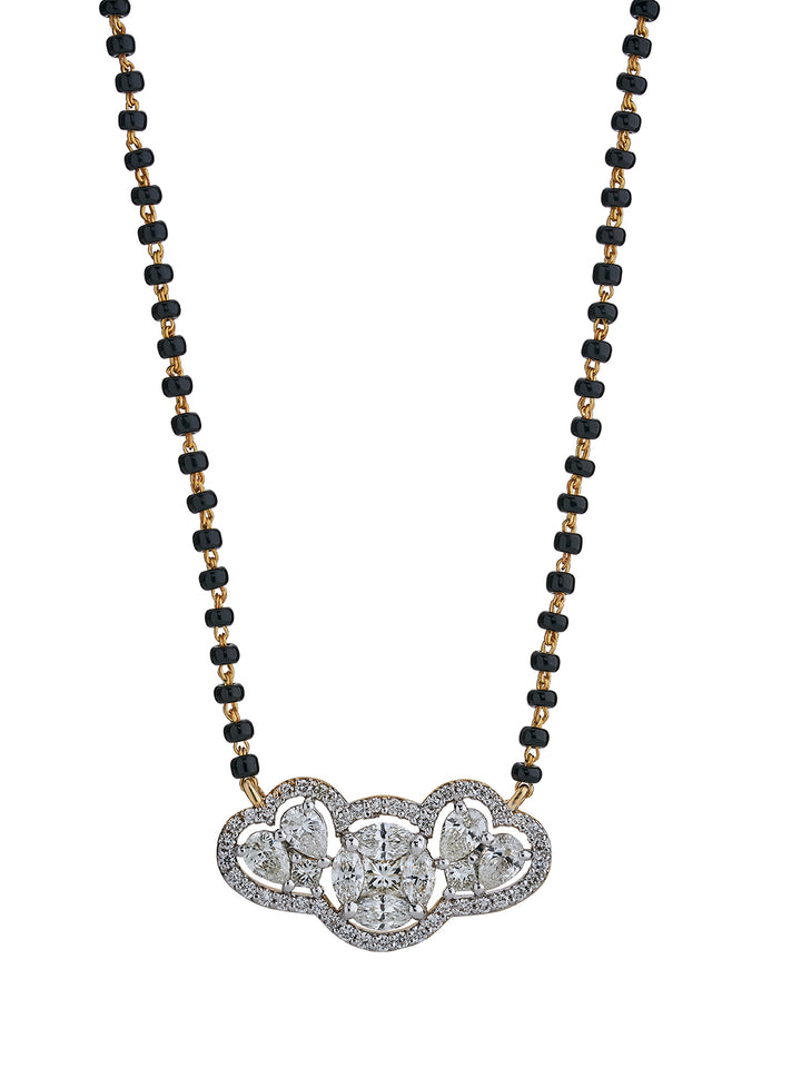 Round flanked by Hearts Millennial Mangalsutra
