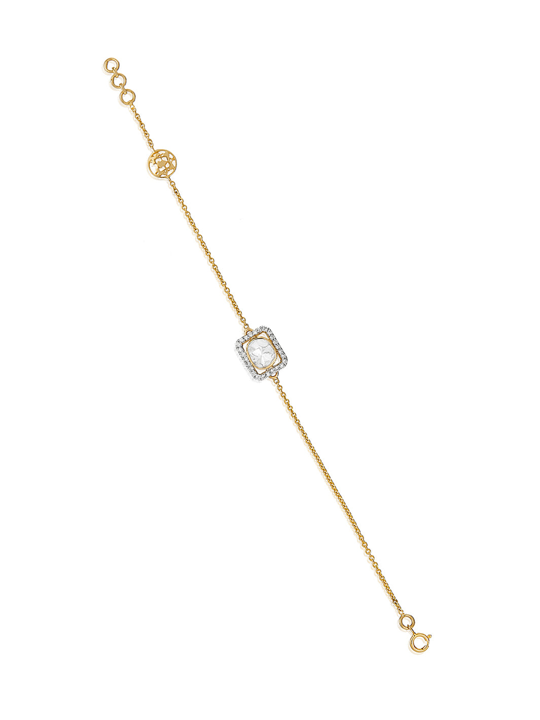 Polki Emerald Cut Bracelet