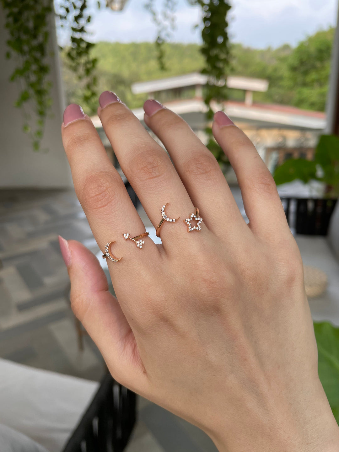 Moon & Back Ring